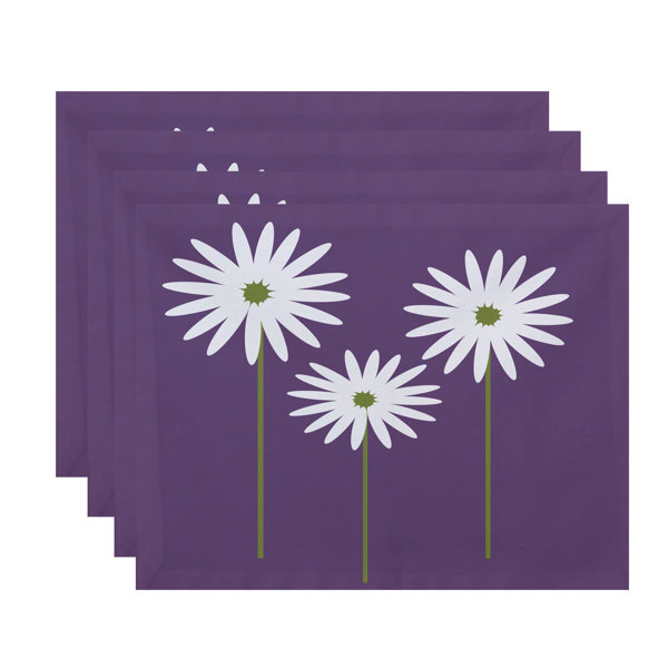 e by design Daisy May Polyester Floral Rectangular Placemat & Reviews